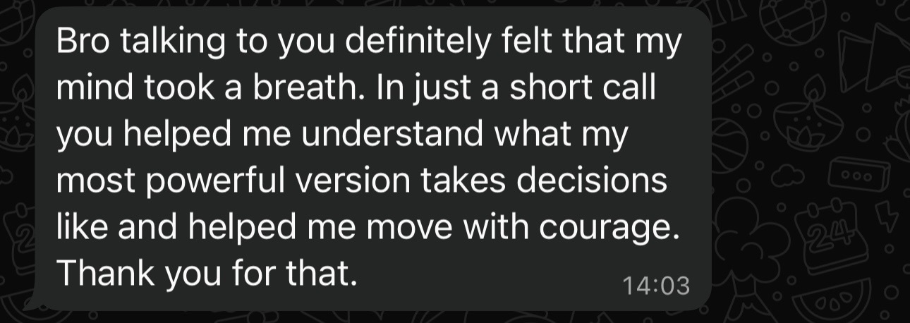 Message from a client, screenshot 6