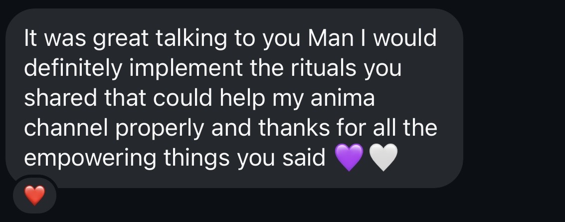 Message from a client, screenshot 10